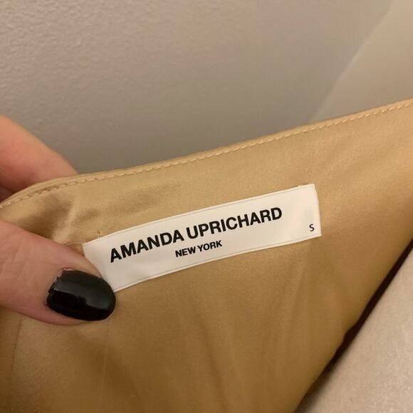 Amanda Uprichard chiara dress in earth. Silk - Picture 13 of 16